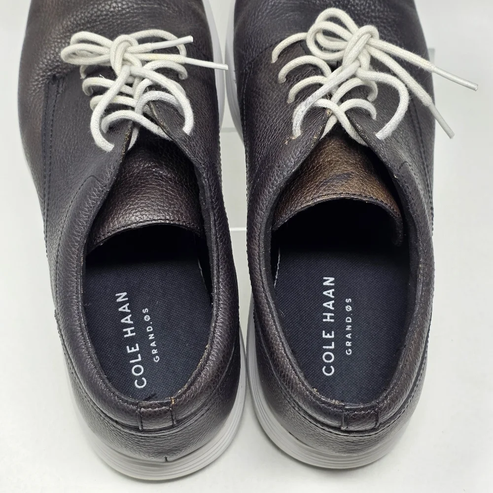 Cole Haan Grand Tour Oxford Java/Cobblestone Plain Toe Men’s Size 12 M Pre-owned
